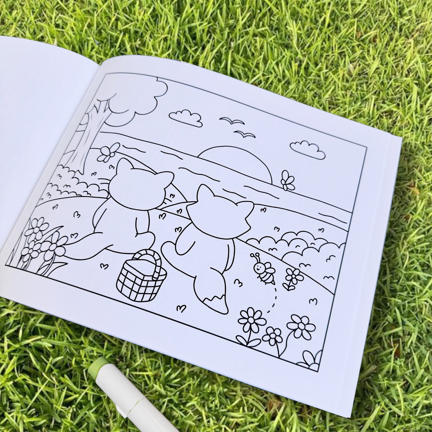 Peachy Paws Coloring Book