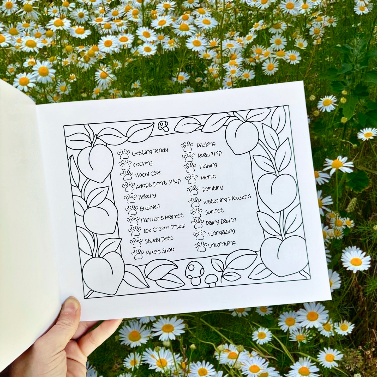 Peachy Paws Coloring Book
