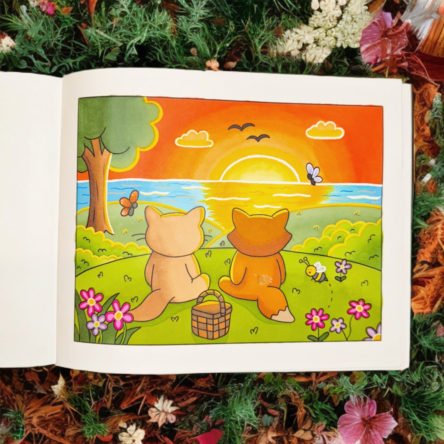 Peachy Paws Coloring Book