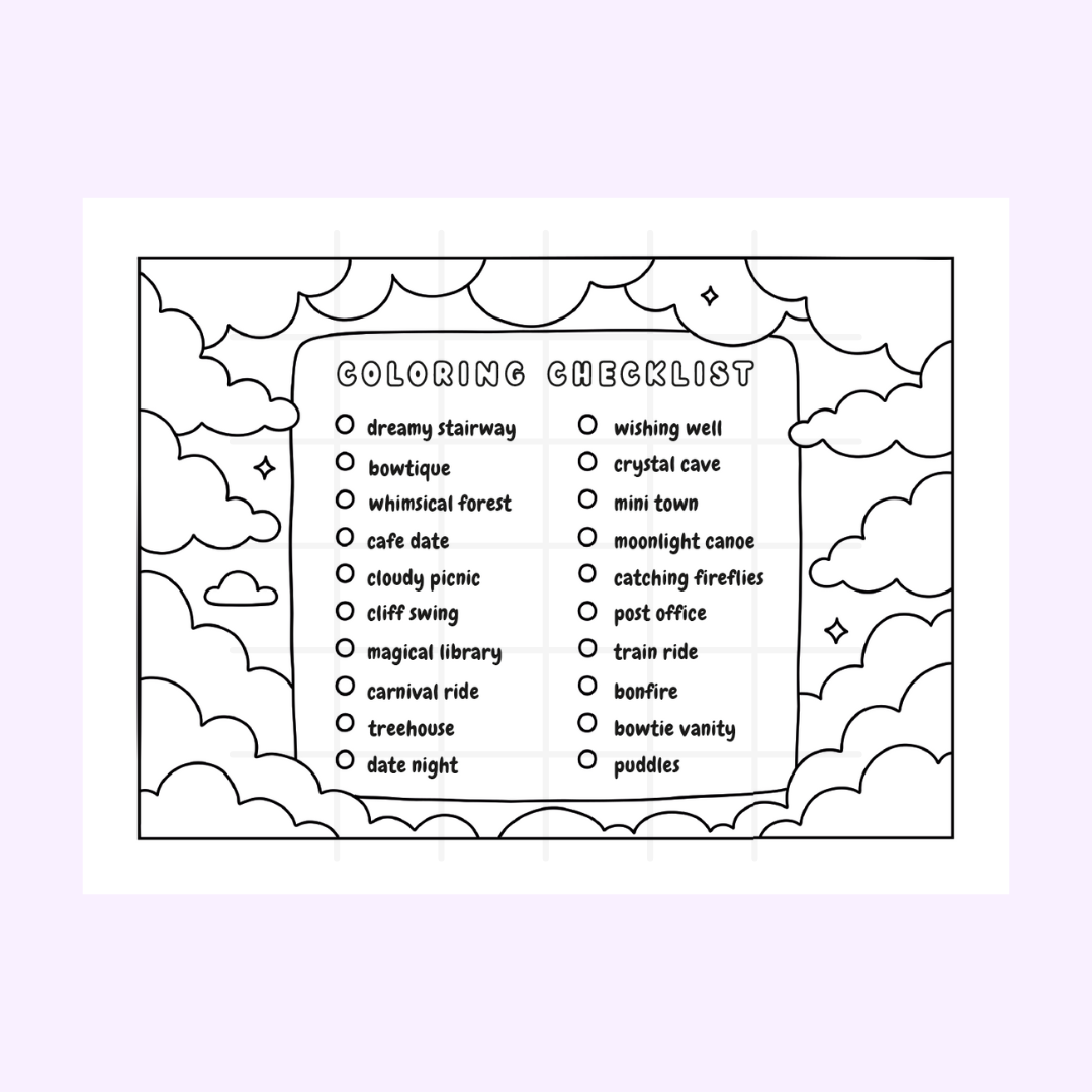 Wisp & Wander Digital Print | Full Coloring Book