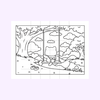 Wisp & Wander Digital Print | Full Coloring Book